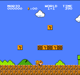 クリボーに瞬殺されるマリオさん
